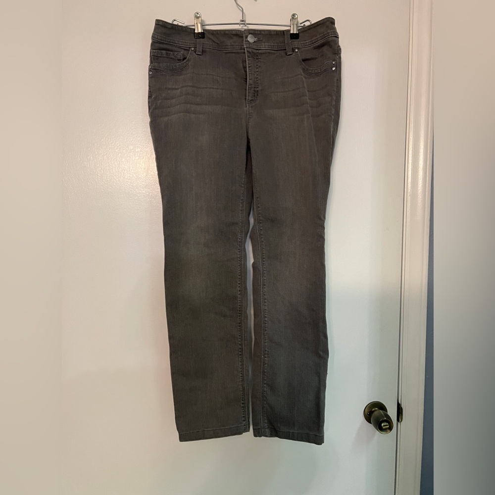 Chicos. So slimming gray denim jeans for women
